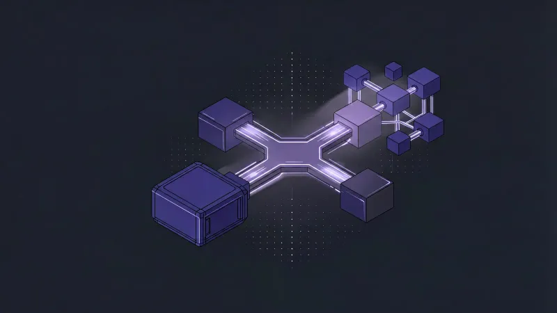 A speech signal branches into a local device module and a remote cloud module, each surrounded by a different boundary